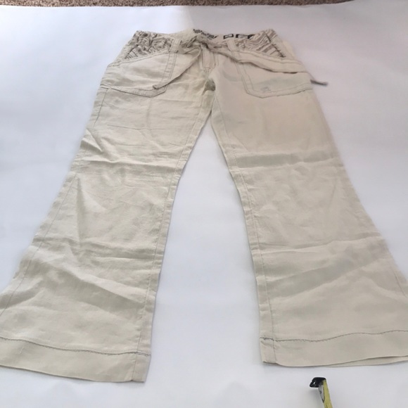 Miss Me Cargo Pants Wide Leg Cream Dress - 0207 - Picture 6 of 6